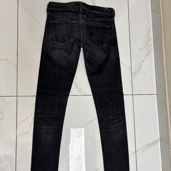 Womens Citizens of Humanity black/gray racer low rise skinny stretch jeans 25 - Picture 2 of 5